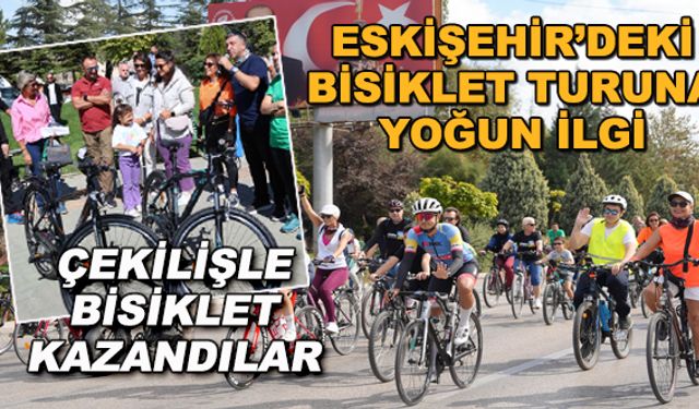 Eskişehir'deki bisiklet turuna yoğun ilgi