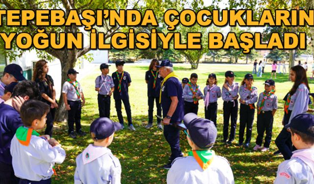Tepebaşı'nda çocukların yoğun ilgisiyle başladı