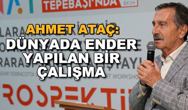 Ahmet Ataç: Dünyada ender yapılan bir çalışma