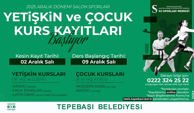 Kurs kayıtları başlıyor