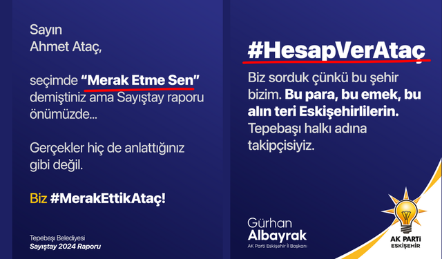 Başkan Albayrak’tan Sayıştay Raporu Açıklaması: “Biz Merak Ettik”