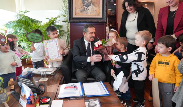 Başkan Ataç minikleri misafir etti