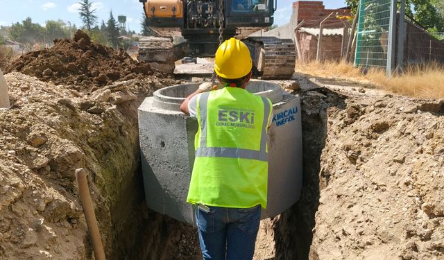 Çukurhisar’da altyapı sorununa neşter: Bin metreyi aşan hattın imalatı tamamlandı
