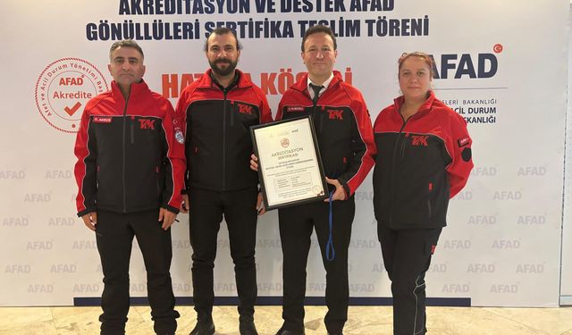 Tepebaşı’nın Gönüllü Arama Kurtarma Ekibine AFAD Onayı