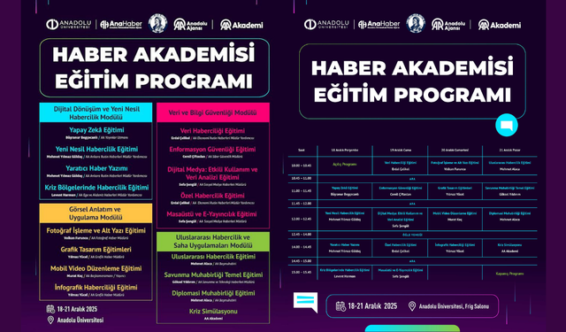 Medyada yeni dönemin şifreleri Eskişehir’de çözülüyor: Eğitim başlıyor