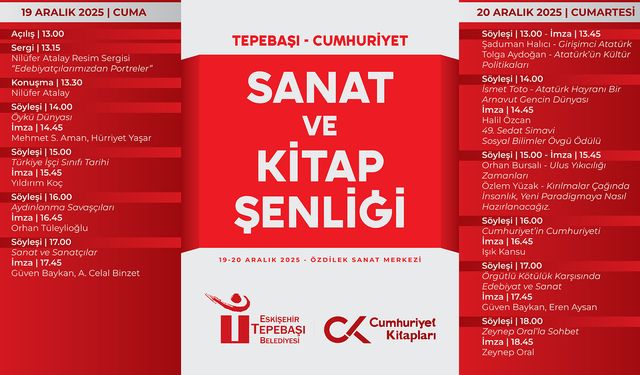 Tepebaşı’nda sanat ve kitap dolu iki gün