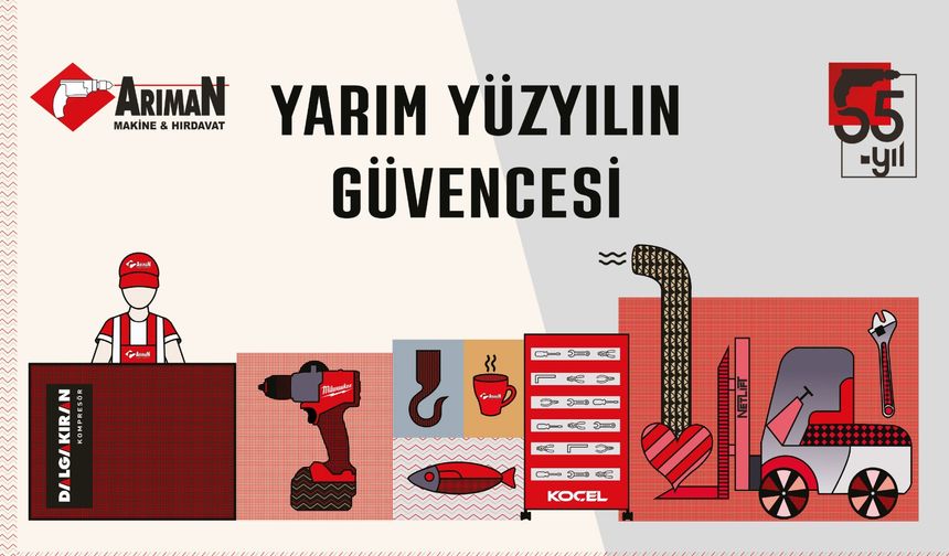 Arıman Makine ve Hırdavat 55. Yılını Kutluyor