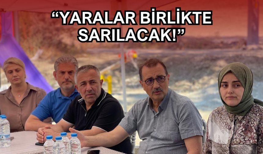 Yangın felaketinin acısına ortak oldular