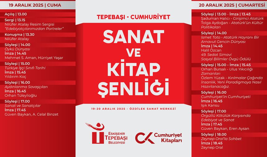 Tepebaşı’nda sanat ve kitap dolu iki gün